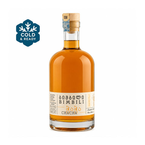Bimbili Chacha Oaked - 0.5 L - 48% - Georgia with Cold & Ready badge