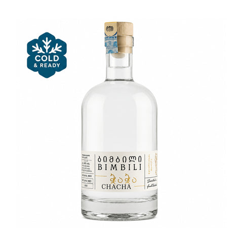 Bimbili Chacha Classic- 0.5 L - 48% - Georgia with Cold & Ready badge