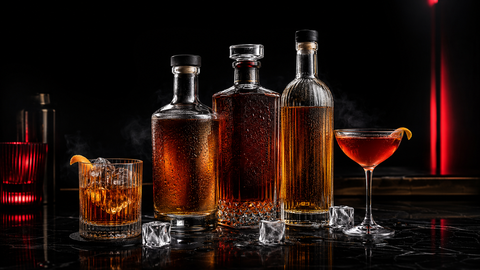 Chilled spirits and cocktails ready for delivery