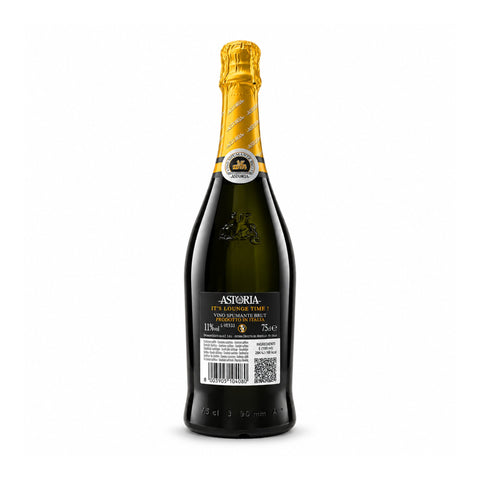 Astoria Cuvée Lounge Brut sparkling wine 750ml 11% — back bottle on white background