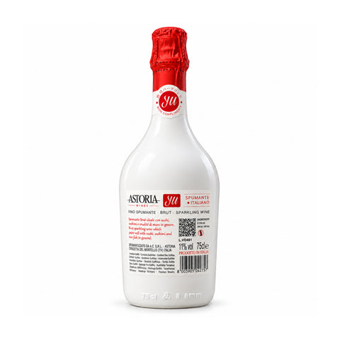 Astoria Yu Sushi Sparkling Brut 750ml 11% back on white