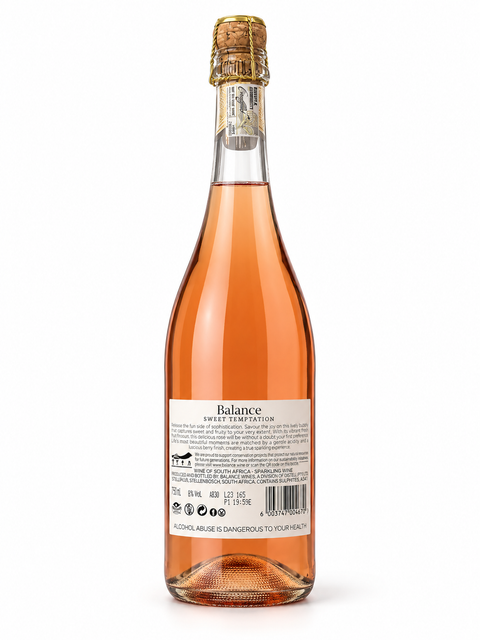 Balance Sweet Temptation Rose Sparkling 750ml bottle
