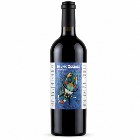 Drunk Zodiacs მორიელი ქინძმარაული წითელი ღვინო 750 მლ 13%