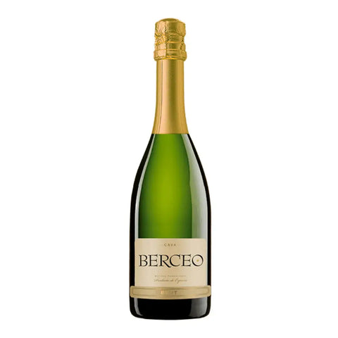 Berceo Cava Brut 0.75L bottle, sparkling wine from Catalonia, Spain with citrus, apple, and floral aromas.
