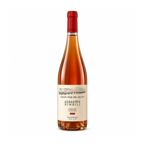 Bimbili Orbeluri Dry Rosé Wine 2019,750ml12.5%,front | ბიმბილი ორბელური მშრალი როზე ღვინო 2019,750მლ12.5%,წინა ხედი