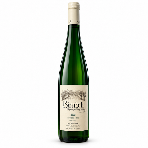 Bimbili Rachuli Tetra Reserve 2024 dry white wine 750ml 12% — front bottle