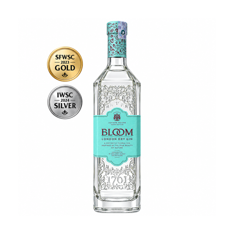 Bloom London Dry Gin 1L 40% front view