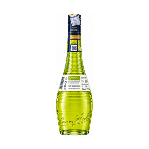 Bols Sour Apple liqueur 700 ml 17%, rear bottle view