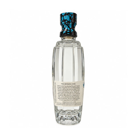 Butterfly Cannon Silver Cristalino Tequila 500 ml 40%, rear label / ბათერფლაი ქენონ სილვერ კრისტალინო ტეკილა 500 მლ 40%, უკანა ეტიკეტი