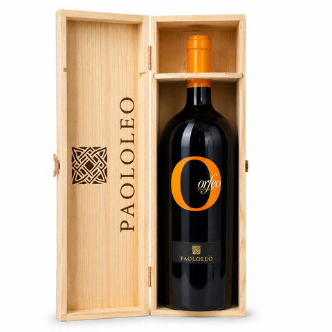 ORFEO Magnum Wooden Box 🍷 Paololeo Negroamaro Puglia IGP 1.5L Premium Gift