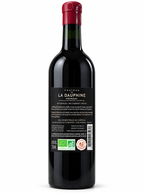 La Dauphine Merlot 2019 Dry Red wine bottle 750ml from France
