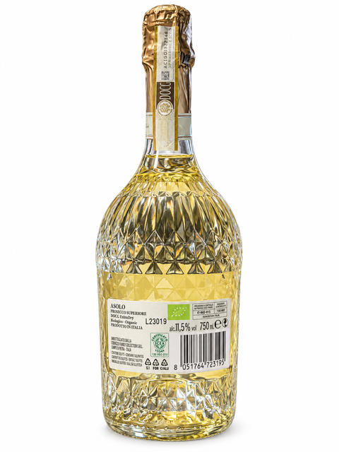 Corvezzo Asolo Prosecco Superiore DOCG Organic Extra Dry 750 ml — back label