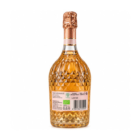 Corvezzo Diamas Cuvée Rosé Extra Dry 750ml 11.5% back bottle