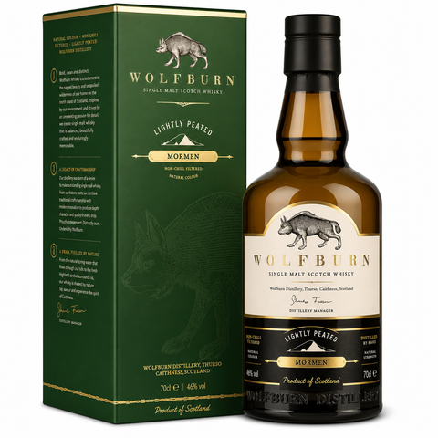 Wolfburn Morven Single Malt Scotch Whisky – 700 ml–46% ABV (Scotland)