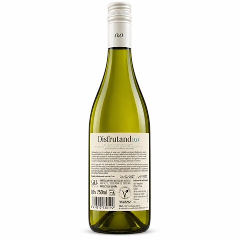 Disfrutando Verdejo NV Alcohol-Free White wine bottle, 750ml, 0% alcohol, Spain