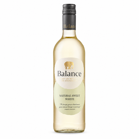 Balance Natural Sweet White Wine – 750ml – Western Cape, South Africa
