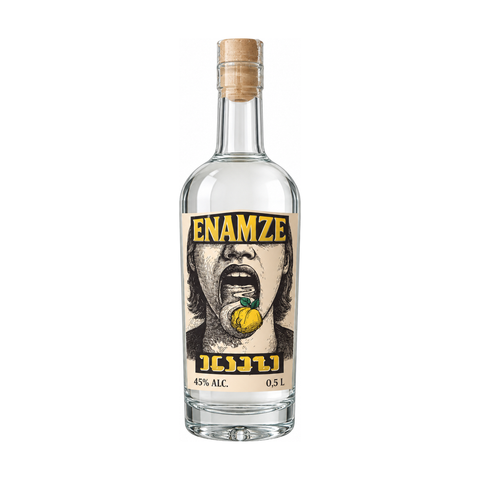Enamze Quince Fruit Brandy 500 ml 45% – front bottle view