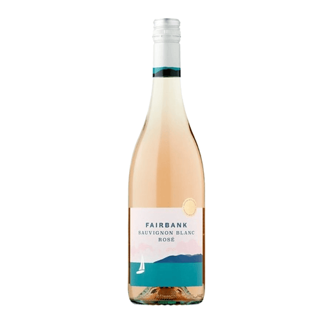 Fairbank Sauvignon Blanc Rose 750ml bottle, Australian wine with strawberry and citrus aromas, 12% alcohol, elegant rosé.