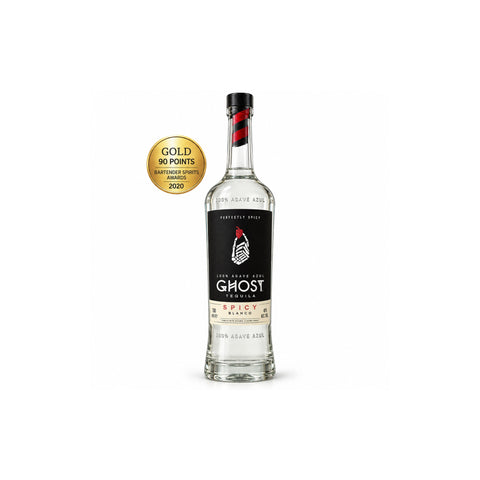 Ghost Spicy Blanco Tequila 700ml 40% front view, Gold 90 points BSA 2020 | Ghost ტეკილა 700 მლ 40%, წინა ხედი, ოქრო 90 ქულა BSA 2020