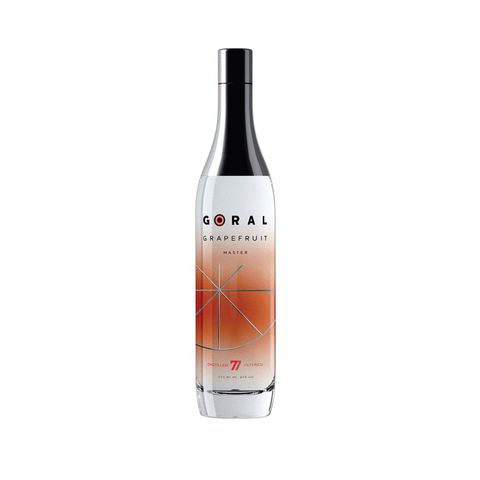 Goral Grapefruit Vodka 70cl bottle featuring premium Slovak vodka with refreshing grapefruit taste, distilled from Tatra Mountains' water.