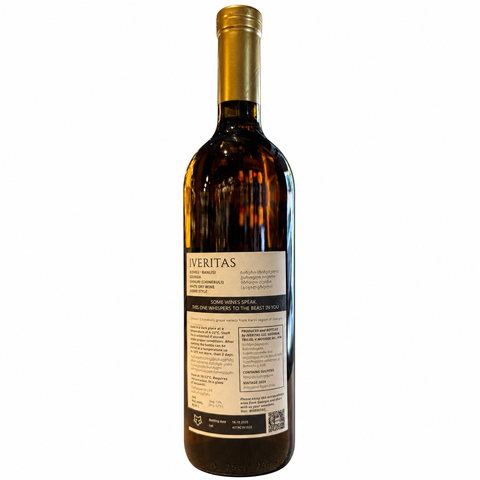 Iveritas Chinuri Qvevri Dry White Wine 2024 750ml bottle from Georgia