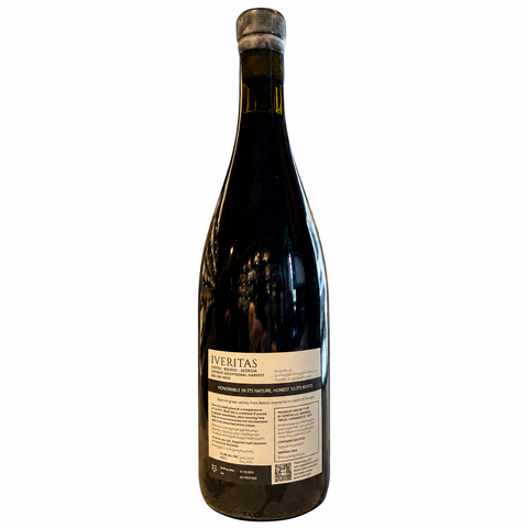 Iveritas Saperavi Exceptional Harvest 2024 750ml — rear view on white background