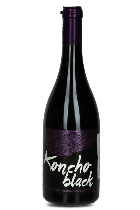 Koncho Black Saperavi Red Wine 750ml bottle, 2021 vintage from Kakheti, Georgia, featuring elegant label design.
