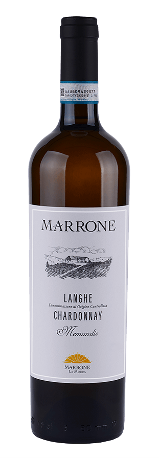 Langhe DOC Chardonnay “Memundis” White Wine 750ml 14% (2021, Langhe, Italy)