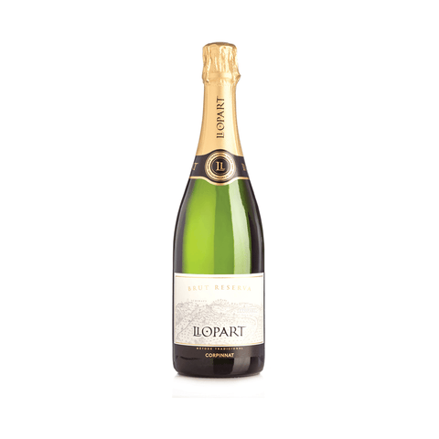 Llopart Cava bottle 0.75L, 11.5% ABV sparkling wine from Subirats, Spain, featuring fine bubbles and citrus aromas.