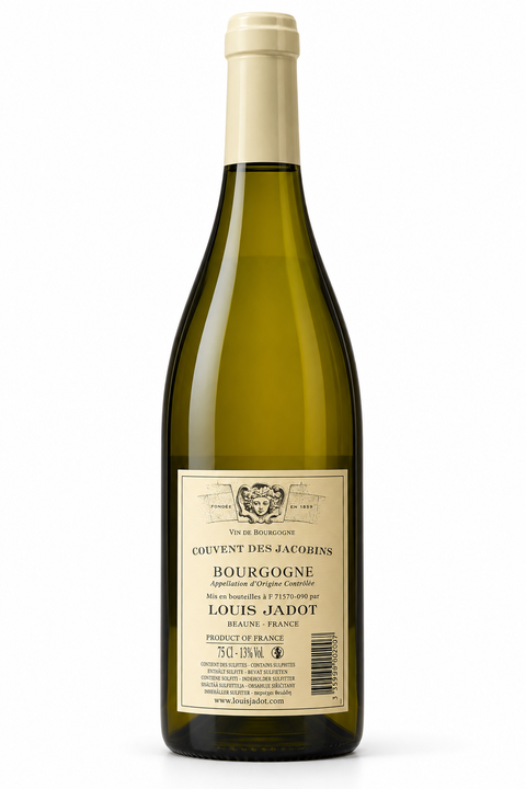 Bottle of Louis Jadot Couvent des Jacobins Chardonnay 2023 Dry White Wine 750ml