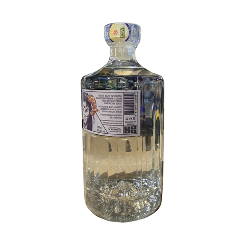 Magdana Mountain Gin Dry 1 L 44% Georgia rear bottle photo