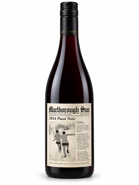 Marlborough Sun Pinot Noir 2024 front bottle