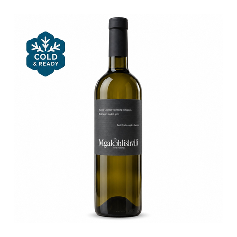 Mgaloblishvili Batonnage Rkatsiteli 2022, dry white wine, 750ml, 14.5%, front view