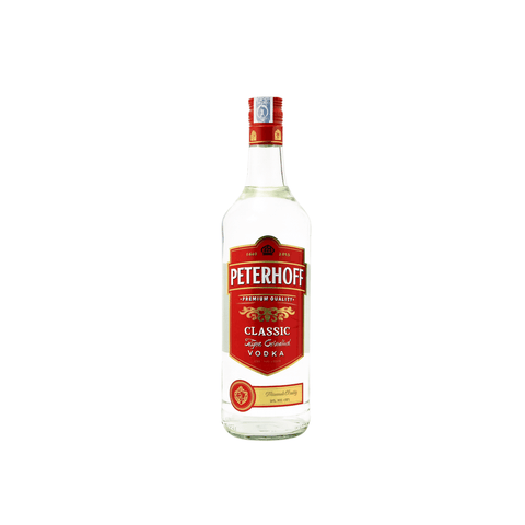 Peterhoff Classic Vodka 0.2 ml bottle, premium Russian vodka with smooth, clean taste and 40% alcohol content