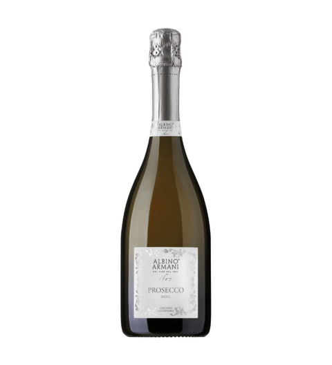 Bottle of Albino Armani Prosecco DOC 75cl 11% from Italy, elegant sparkling wine with a rich winemaking heritage.