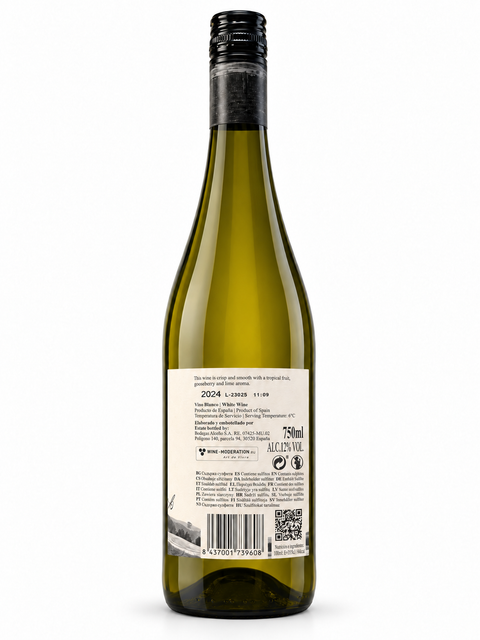 Laderas de Romeo Sauvignon Blanc 2024 750ml 12% back bottle