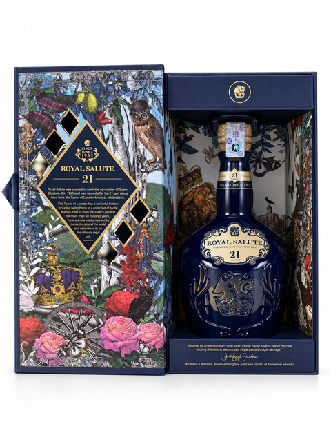 Royal Salute 21 Year Old Signature Blend Whisky 700ml box and bottle