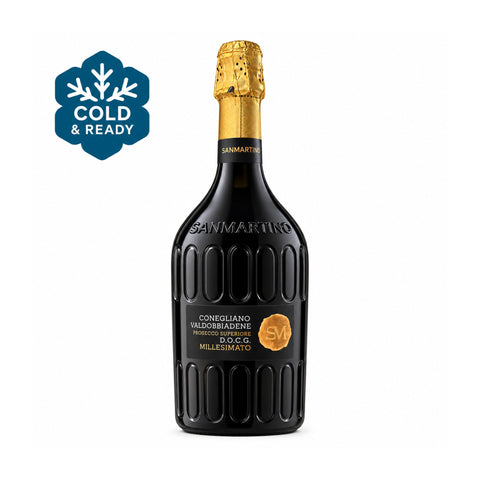 San Martino Prosecco Superiore DOCG Extra Dry 2024 front with cold delivery badge