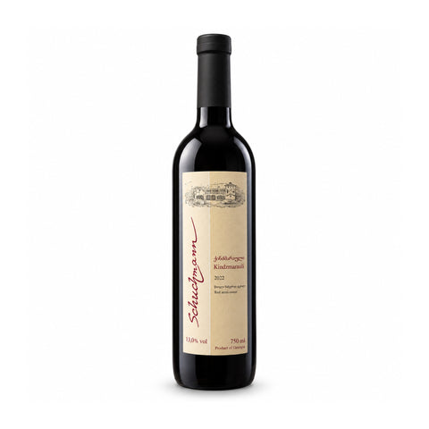 Schuchmann Kindzmarauli 2022 750ml 13% front / შუხმანი ქინძმარაული 2022, წინა მხარე