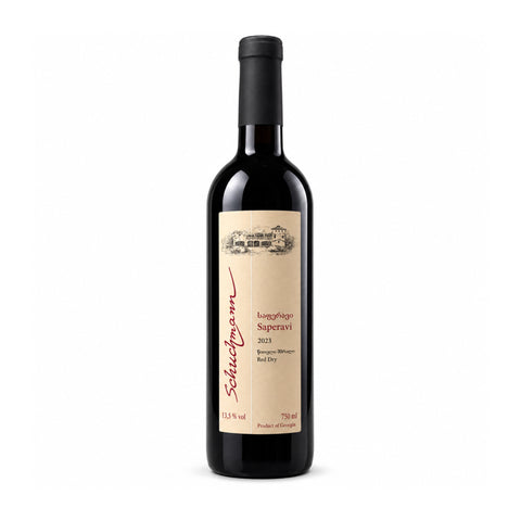 Schuchmann Saperavi 2023 dry red wine 750ml 13.5% front bottle