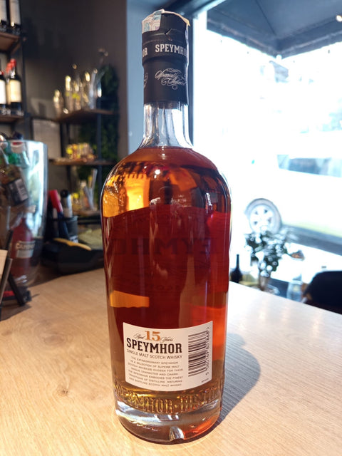 Speymhor 15 Year Old Single Malt Scotch Whisky rear label