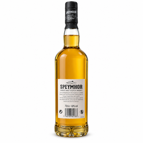 Speymhor Single Malt Scotch Whisky rear label, EAN 5060169801783