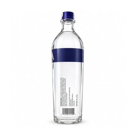არაყი Svedka 1 ლ 40% ABV, აშშ, ბოთლის უკანა მხარე და ბარკოდი 617768111109