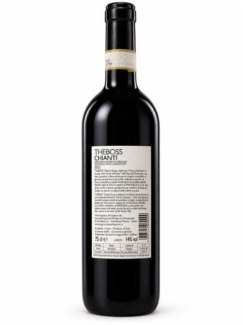 Tamburini The Boss Chianti DOCG Sangiovese 2022 Dry Red wine bottle, 750ml, 14% ABV