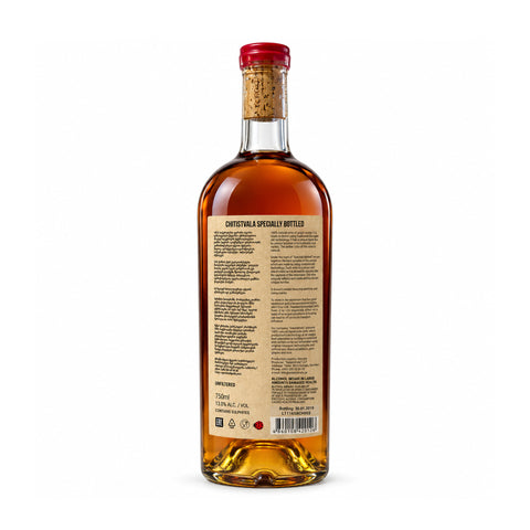 Tchotiashvili Chitistvala SB 2018 dry amber qvevri wine, back label | ჩოტიაშვილი ჩიტისთვალა SB 2018 მშრალი ქარვისფერი ქვევრის ღვინო, უკანა ეტიკეტი