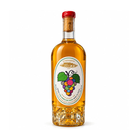 Tchotiashvili Chveni Ezo Dry Amber Wine 750ml 12% 2024 (Georgia), front bottle