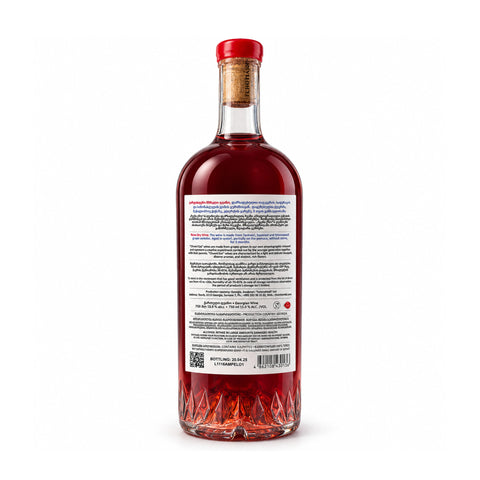 Tchotiashvili Chveni Ezo rosé dry wine 2024 back, white background