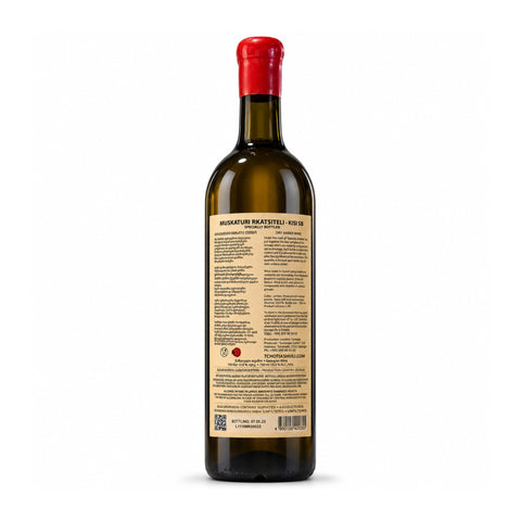 Tchotiashvili Muskaturi Rkatsiteli Kisi SB 2022 750ml 13% — rear label