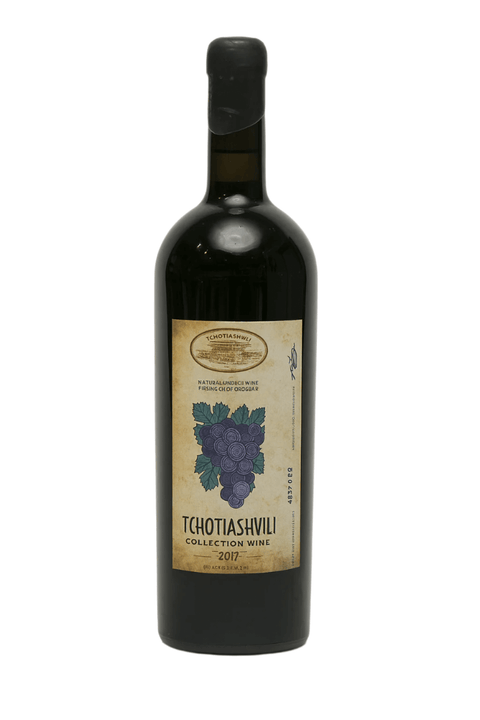 Tchotiashvili Budeshuri Saperavi 2017 Red Wine from Kakheti, Georgia, 750ml bottle, 14% dry, Qvevri made.