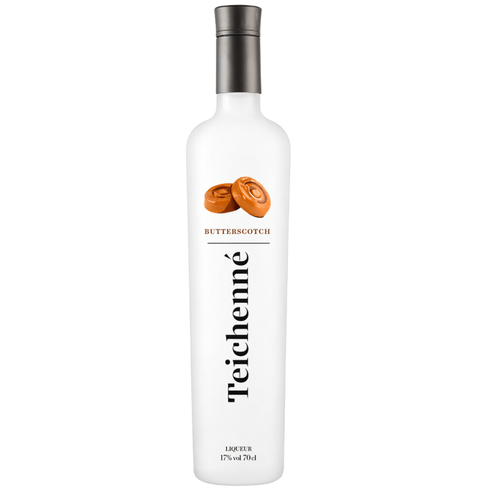Teichenne Butterscotch Caramel Liqueur 700ml bottle, Spanish dessert liqueur with buttery flavor, ideal for cocktails and sweets.